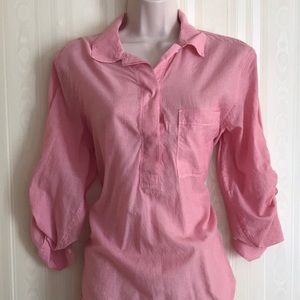 GAP pink& white striped top NEVER WORN